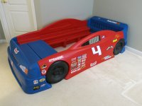 Step2 Stock Car Convertible Bed, Step2 Stock Car Convertible Toddler To Twin Bed
