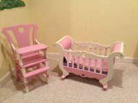 melissa and doug doll cradle