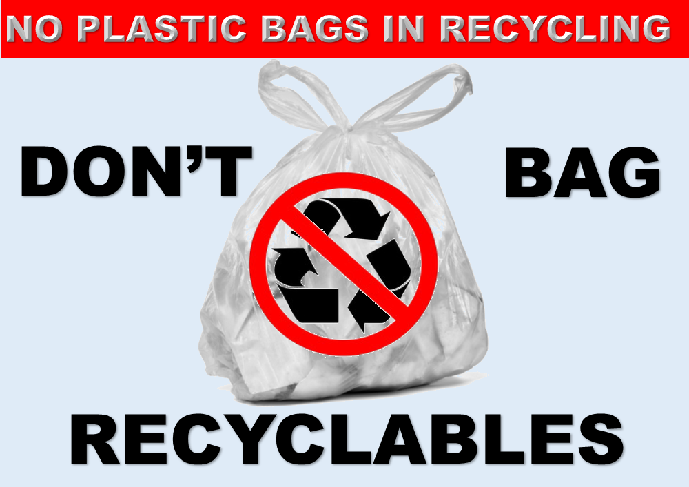 Plastic Bags CANNOT be Recycled!! Broadlands HOA in Virginia